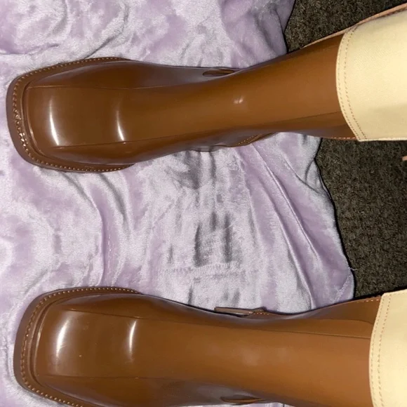 Chloé Brown Tall Rain Boots - Picture 2 of 11